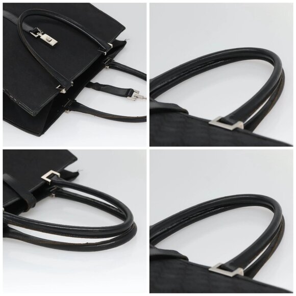 GUCCI GG Canvas Jackie Tote Bag Black Silver 002 1064 1669 Auth bs26232 - Picture 16 of 16